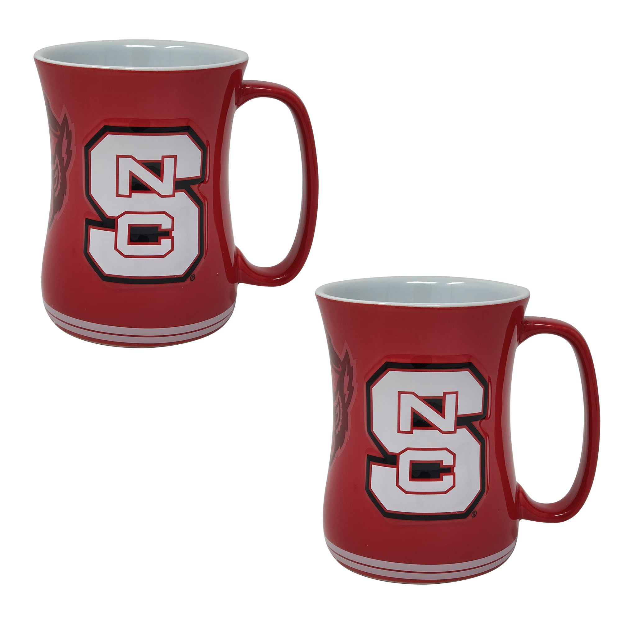 NC State Wolfpack 16oz. Sculpted Barista Mug Two-Pack