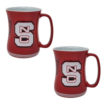 NC State Wolfpack 16oz. Sculpted Barista Mug Two-Pack