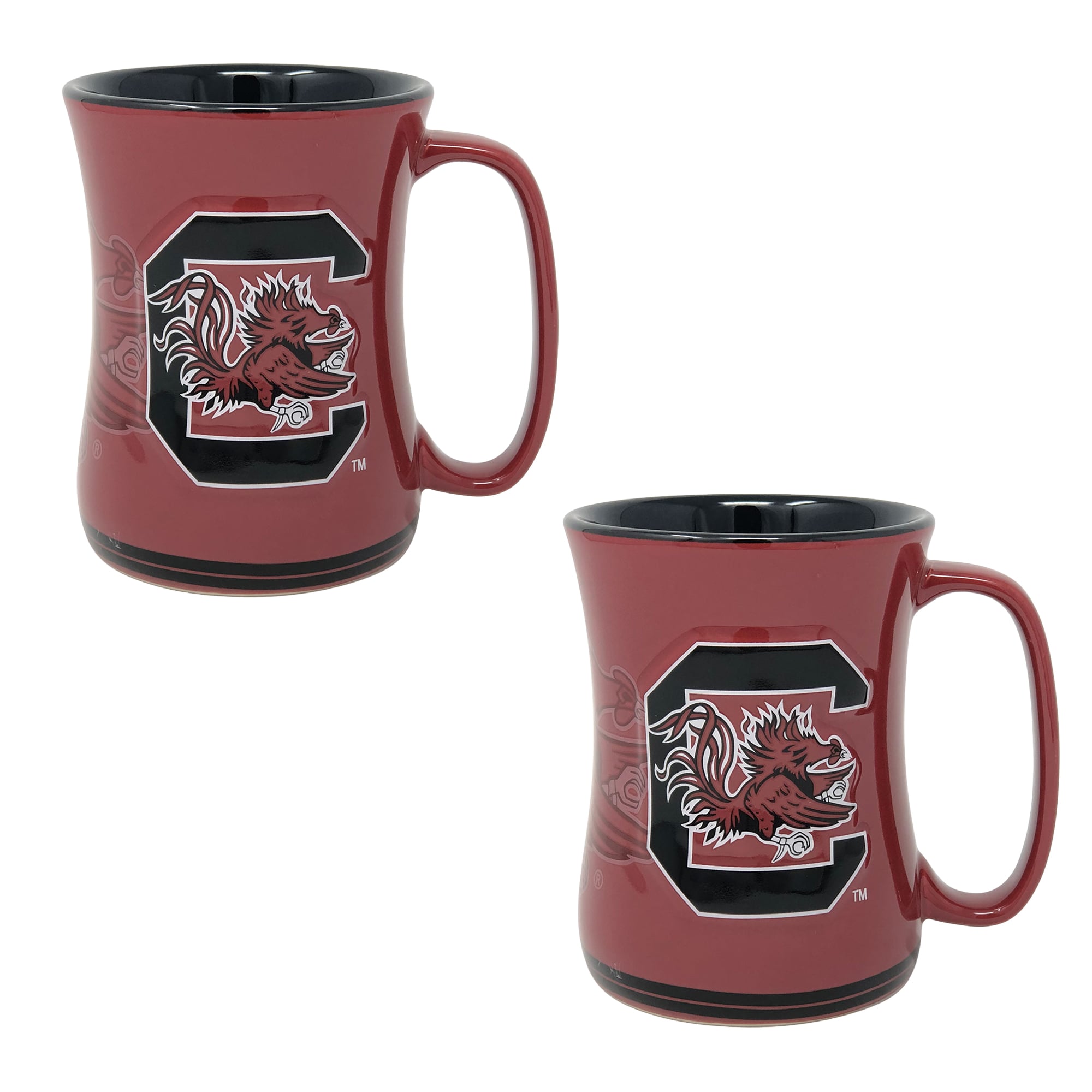 South Carolina Gamecocks 16oz. Sculpted Barista Mug Two-Pack