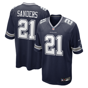Men's Nike Deion Sanders  Navy Dallas Cowboys Team Retired Player Game Jersey