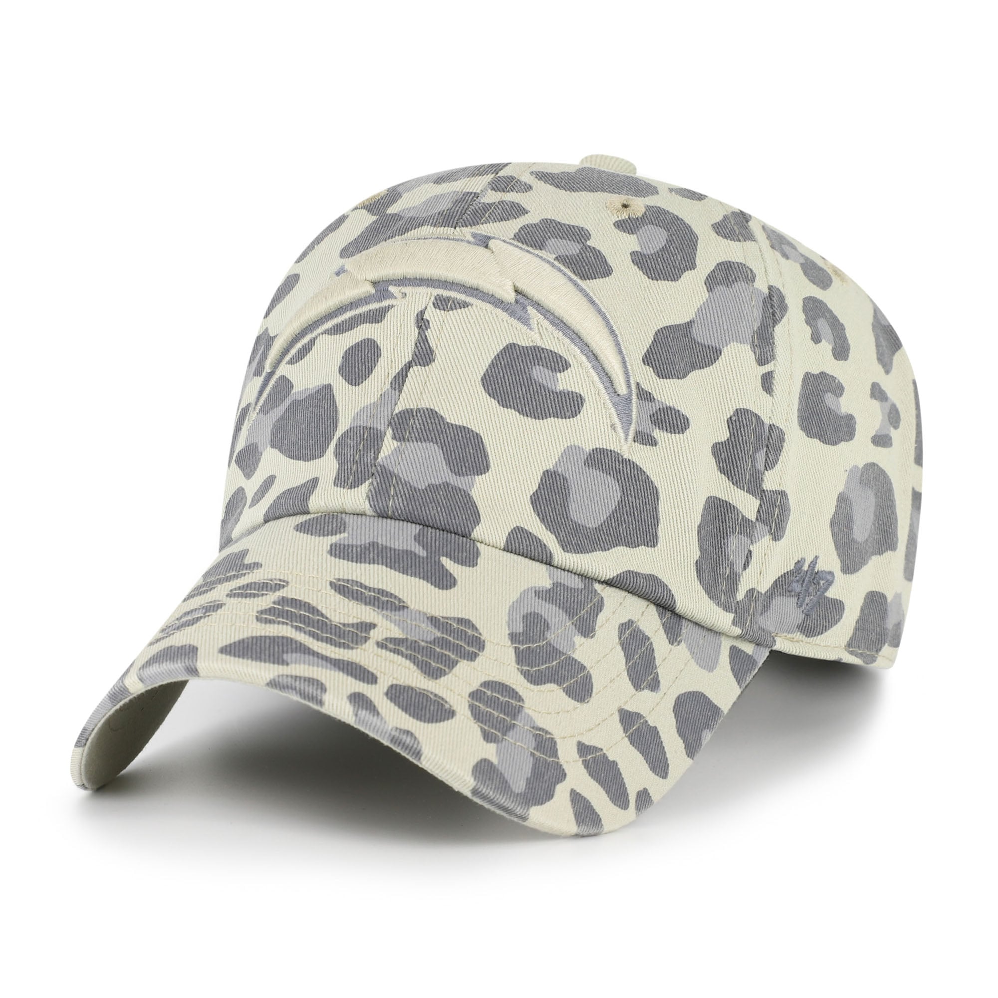 Women's '47  Gray Los Angeles Chargers Bagheera Clean Up Adjustable Hat