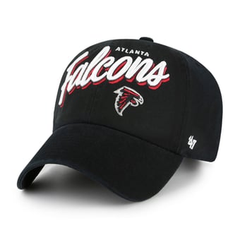 Women's '47  Black Atlanta Falcons Ariana Clean Up Adjustable Hat