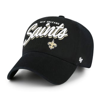 Women's '47  Black New Orleans Saints Ariana Clean Up Adjustable Hat