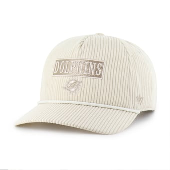 Women's '47  Natural Miami Dolphins Mellow Corduroy Hitch Adjustable Hat