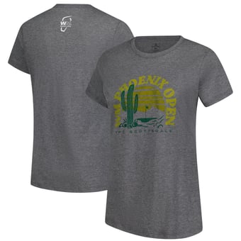 Women's Ahead  Heather Gray 2025 WM Phoenix Open Cactus Danby Tri-Blend T-Shirt