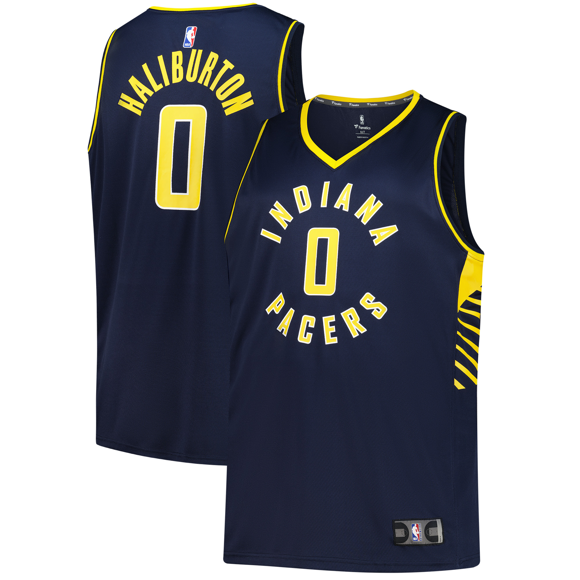 Men's Fanatics Tyrese Haliburton Navy Indiana Pacers Big & Tall Fast Break Jersey - Icon Edition