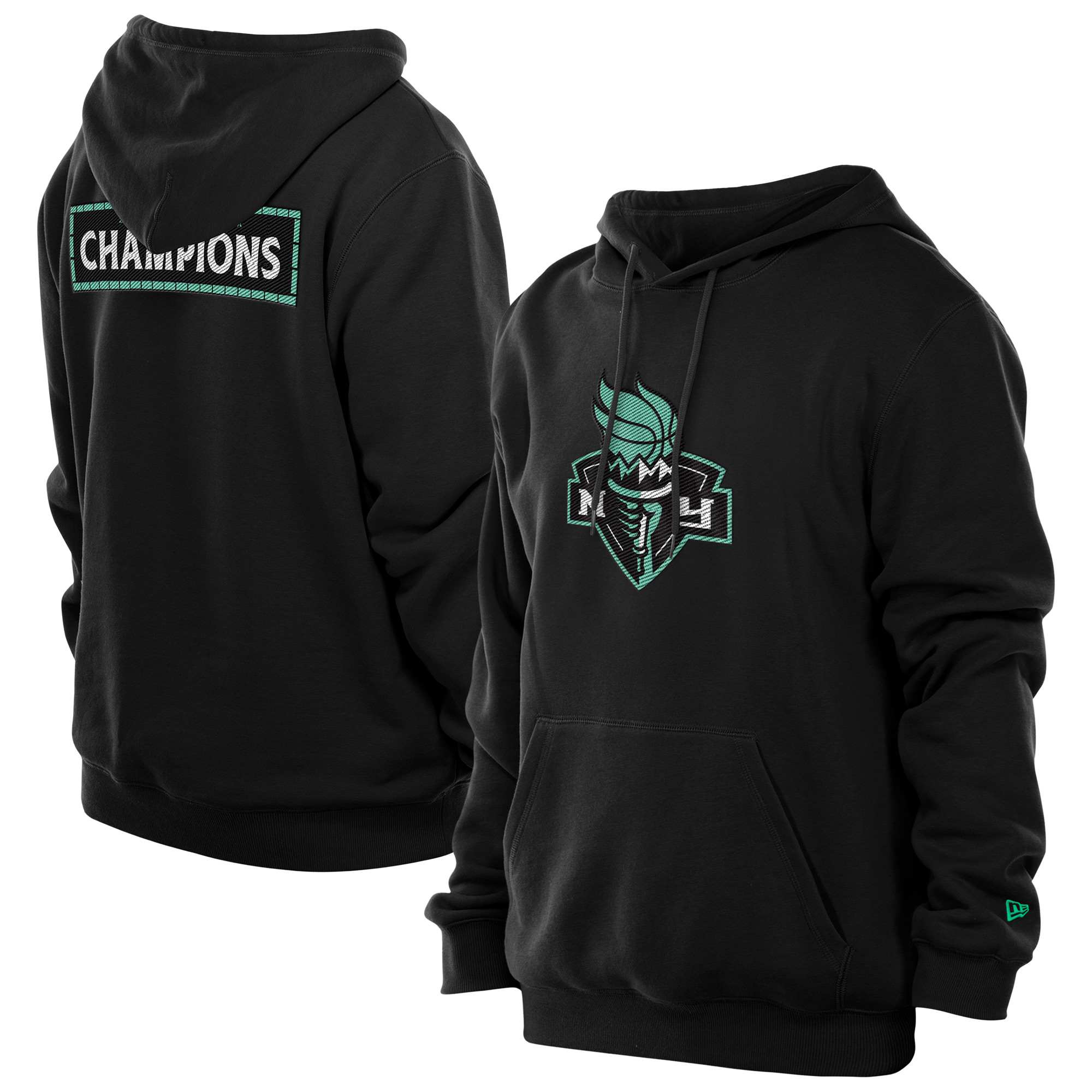 Men’s New Era Black New York Liberty Champions Premium Pullover Hoodie Men’s New Era Black New York Liberty Champions Premium Pullover Hoodie