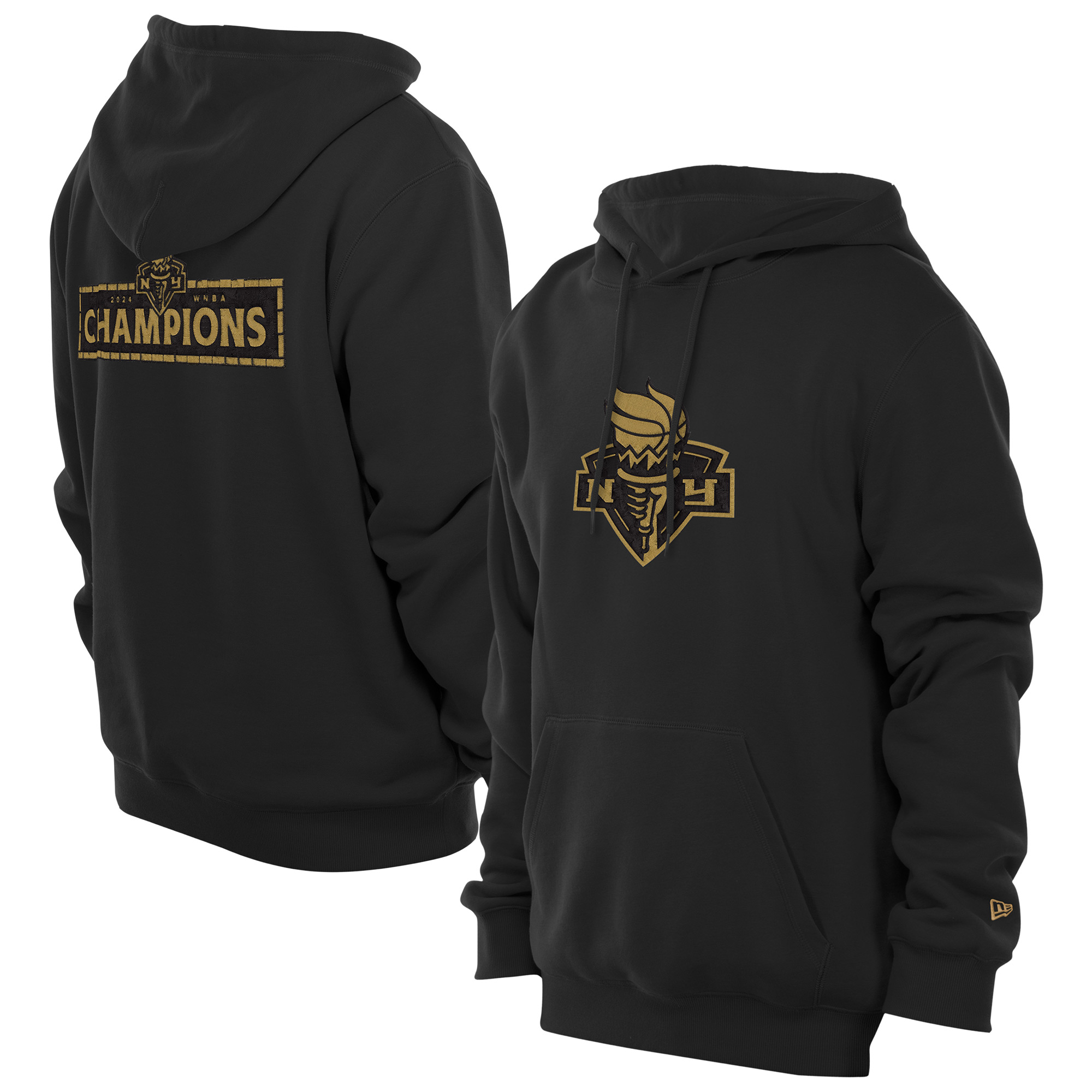 Men’s New Era Black New York Liberty Champions Premium Pullover Hoodie Men’s New Era Black New York Liberty Champions Premium Pullover Hoodie