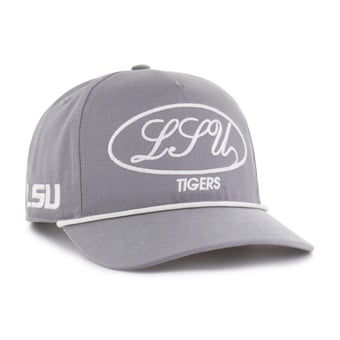 Men's '47 Gray LSU Tigers Contemporary Basics Foundational Rope Hitch Adjustable Hat