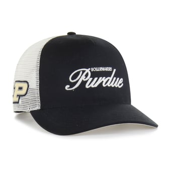 Unisex '47 Black Purdue Boilermakers Contemporary Basics Foundation Trucker Hitch Adjustable Hat