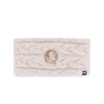 Women's '47  Natural Florida State Seminoles Core & Inline Latte Knit Headband