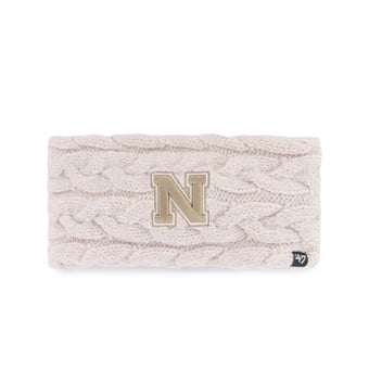Women's '47  Natural Nebraska Huskers Core & Inline Latte Knit Headband