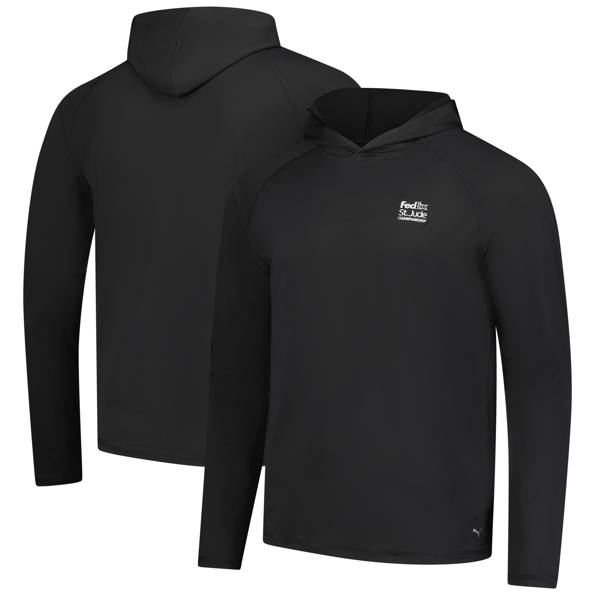 Men's Puma  Black FedEx St. Jude Championship You-V Pullover Hoodie