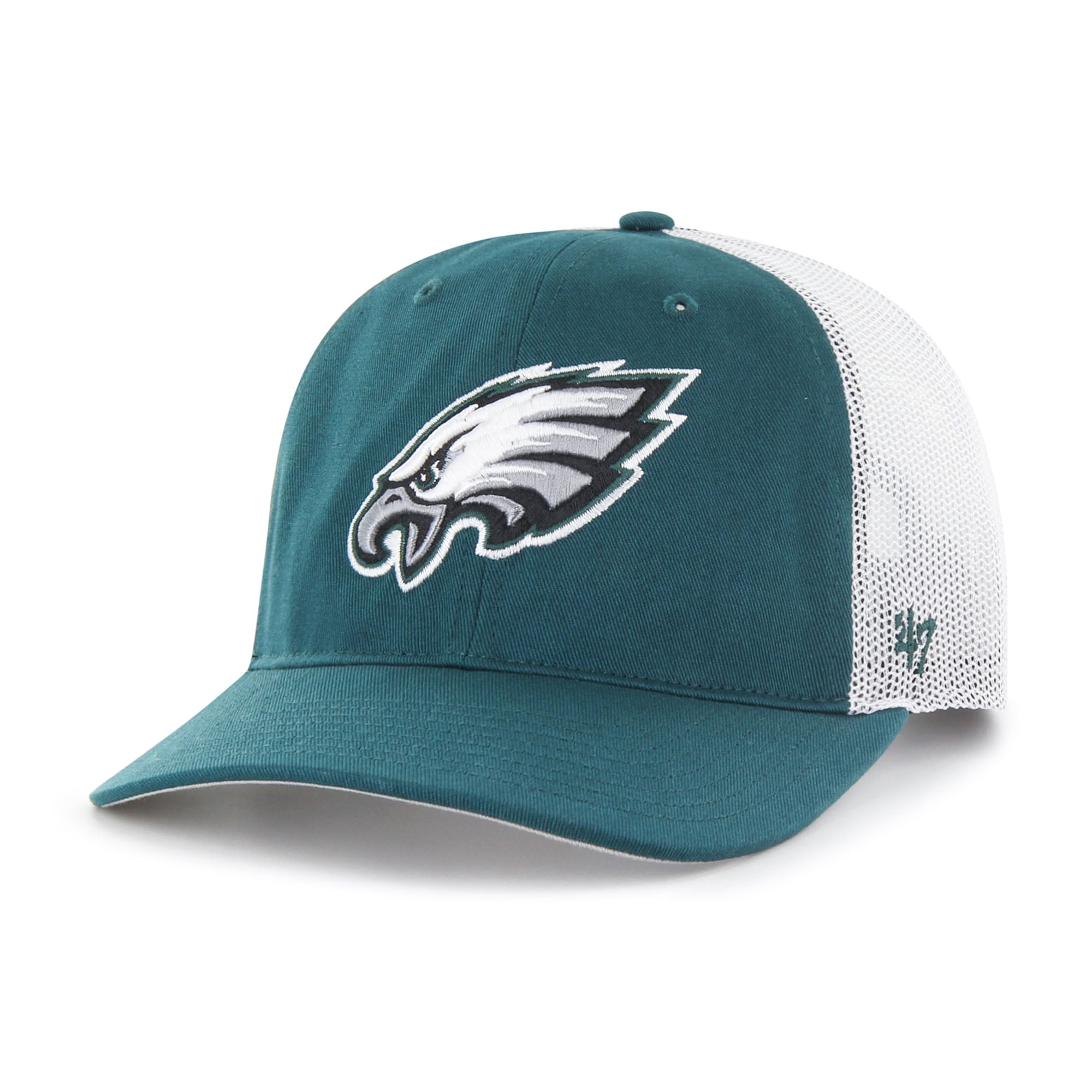 Youth '47  Midnight Green/White Philadelphia Eagles Trucker Adjustable Hat