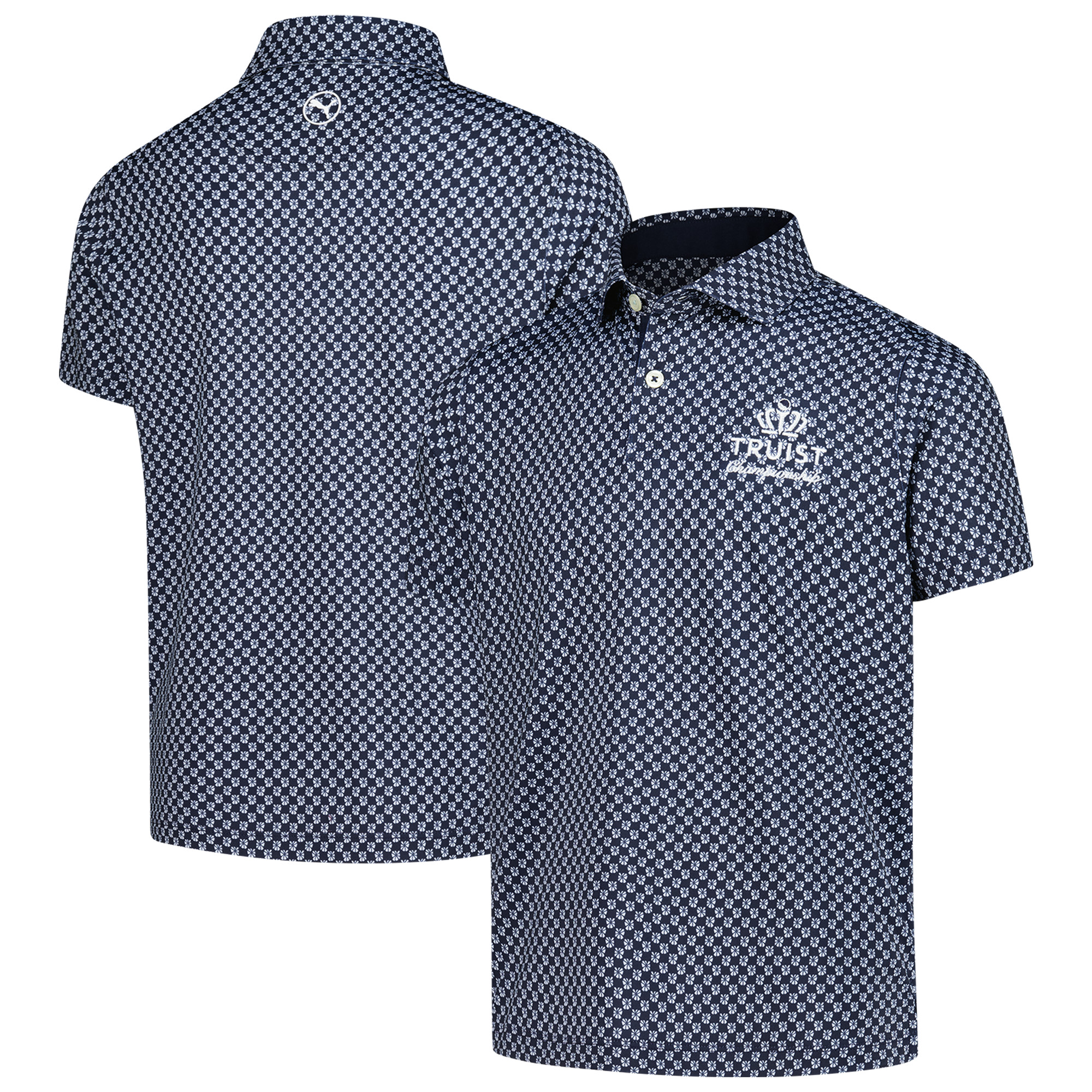 Boy’s Youth Puma Navy Truist Championship Micro Floral MATTR Polo Boy’s Youth Puma Navy Truist Championship Micro Floral MATTR Polo