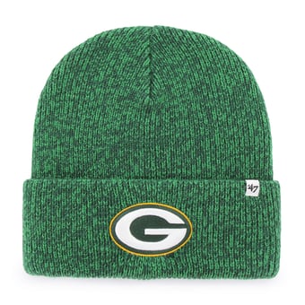 Men's '47  Heather Green Green Bay Packers Brain Freeze Cuffed Knit Hat
