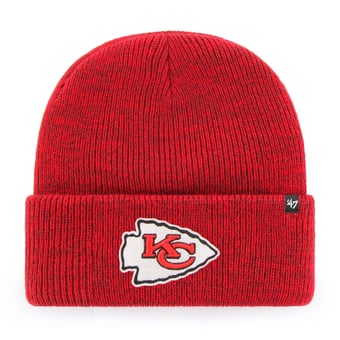 Men's '47  Heather Red Kansas City Chiefs Brain Freeze Cuffed Knit Hat