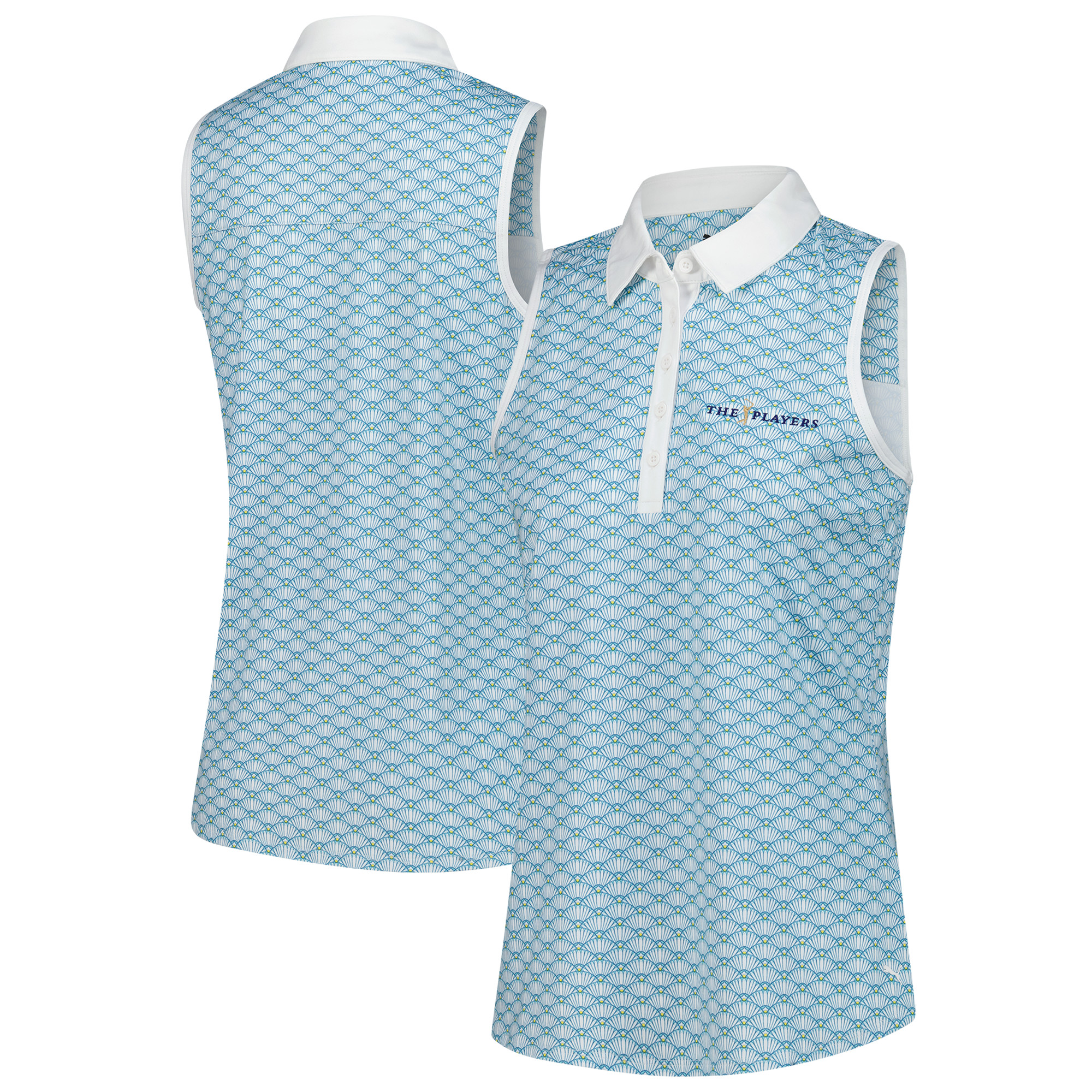 Women’s Puma Blue THE PLAYERS Scalloped CLOUDSPUN Sleeveless Polo Women’s Puma Blue THE PLAYERS Scalloped CLOUDSPUN Sleeveless Polo