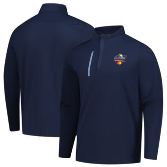Men's Puma  Navy Arnold Palmer Invitational Cloudspun Tech Quarter-Zip Pullover