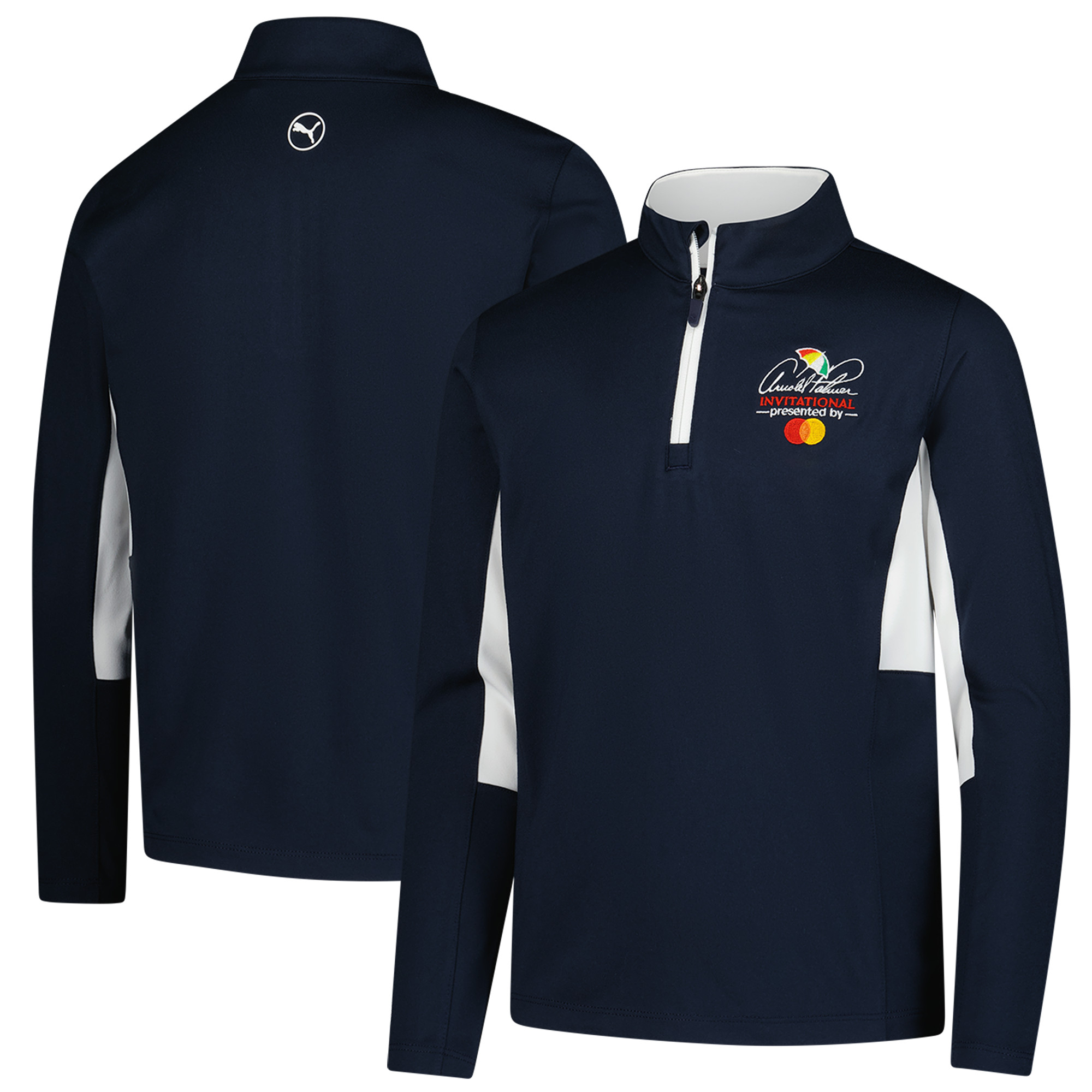 Boys’ Youth Puma Navy Arnold Palmer Invitational Pure 2.0 Quarter-Zip Pullover Boys’ Youth Puma Navy Arnold Palmer Invitational Pure 2.0 Quarter-Zip Pullover