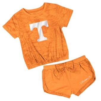 Toddler Colosseum Tennessee Orange Tennessee Volunteers Fern T-Shirt and Shorts Set