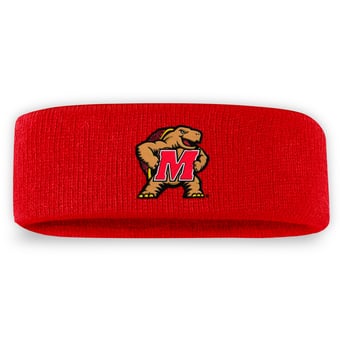Men's Top of the World Red Maryland Terrapins Team Logo Knit Headband