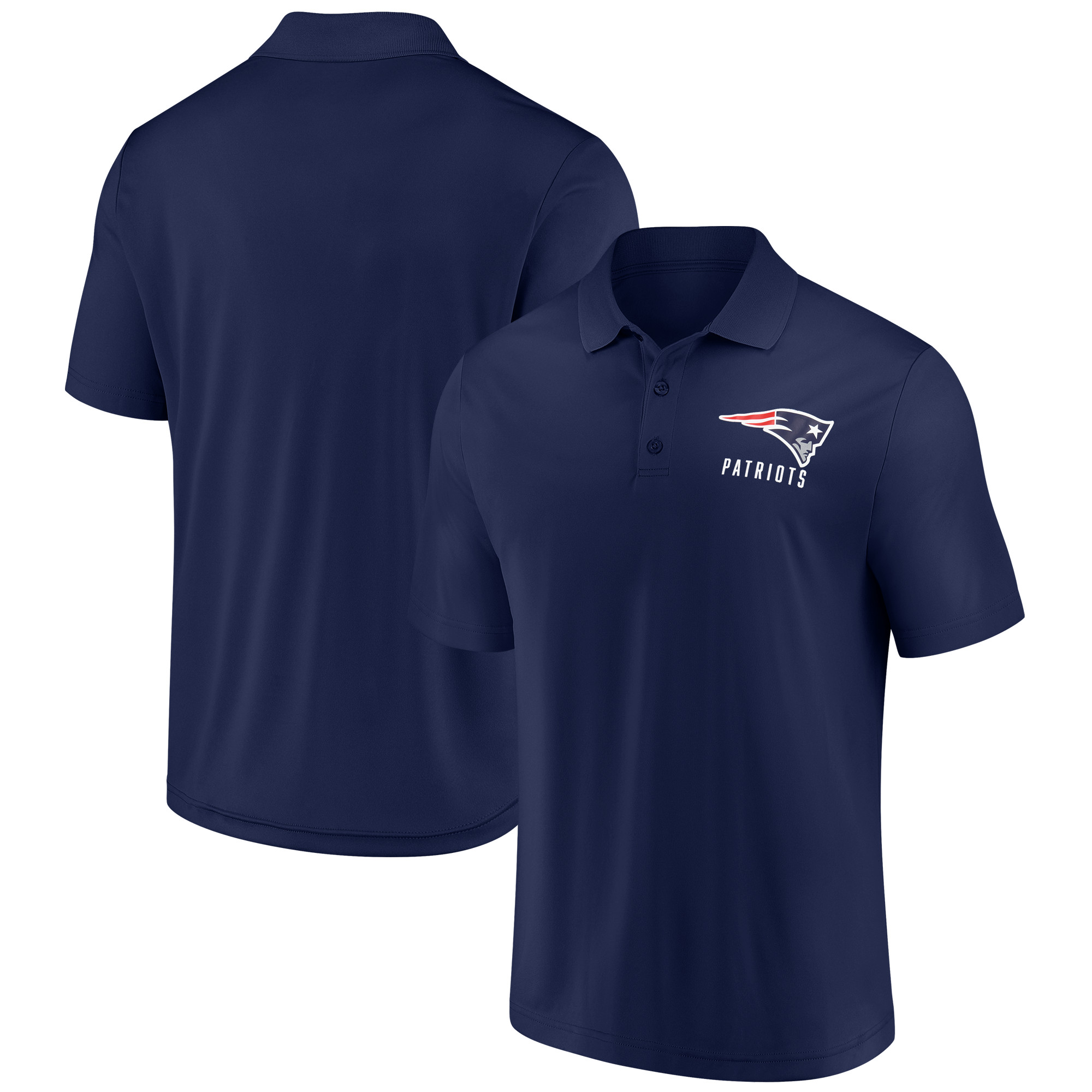 Men's Fanatics Navy New England Patriots Lockup Polo