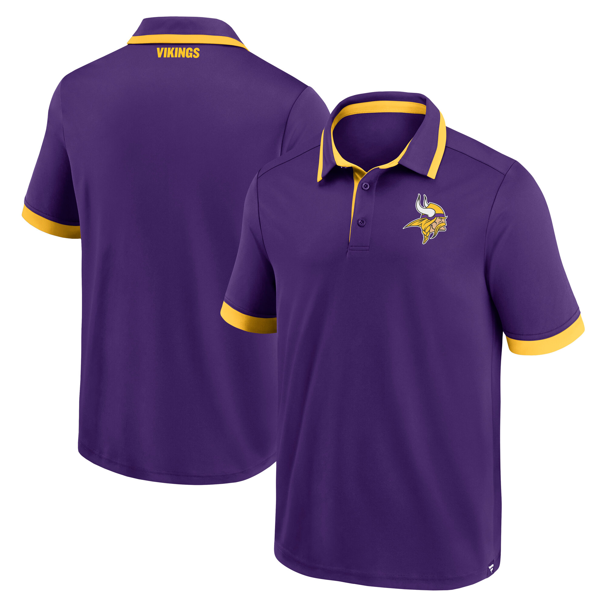 Men's Fanatics Purple Minnesota Vikings Colorblocked Polo
