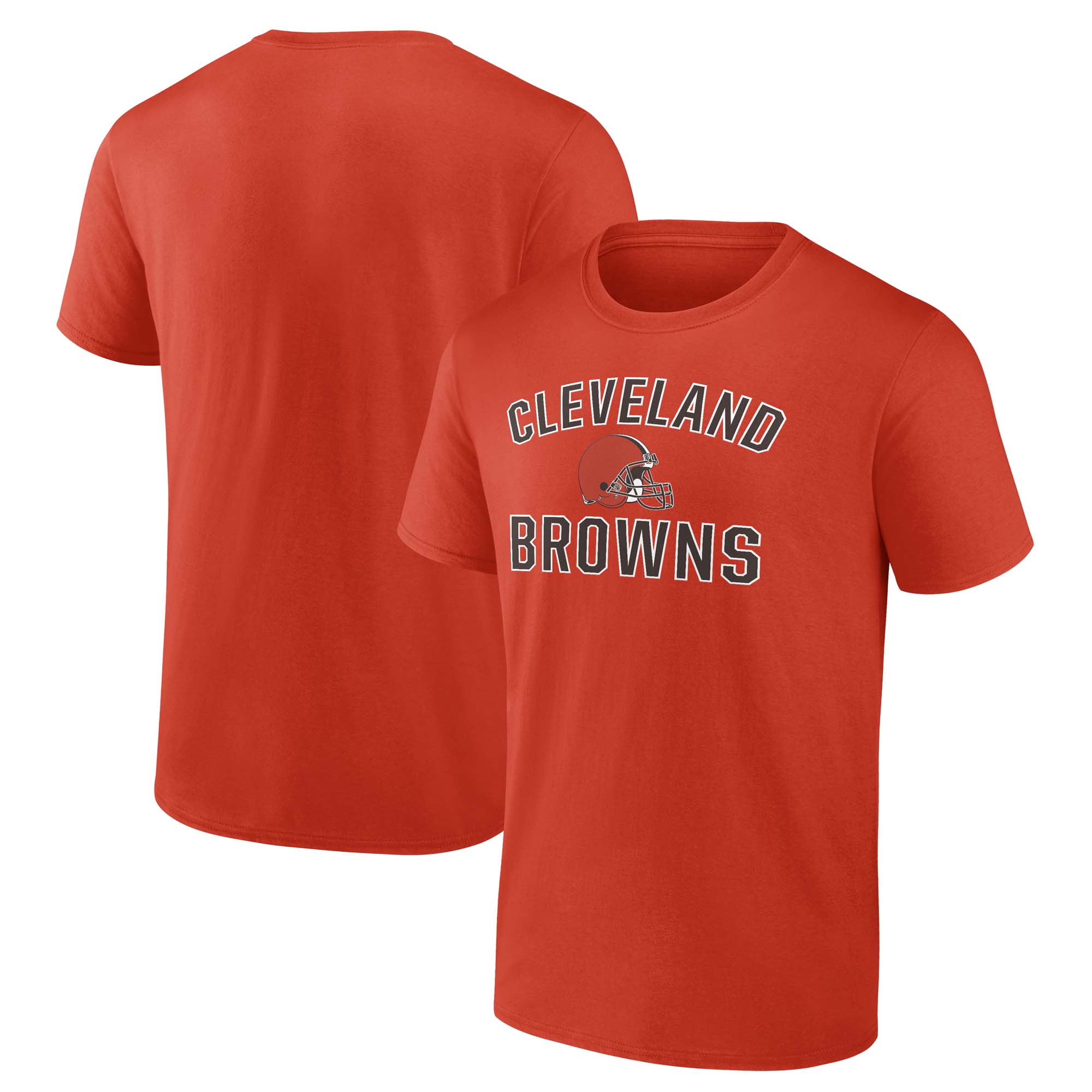 Men's Fanatics Orange Cleveland Browns Victory Arch T-Shirt