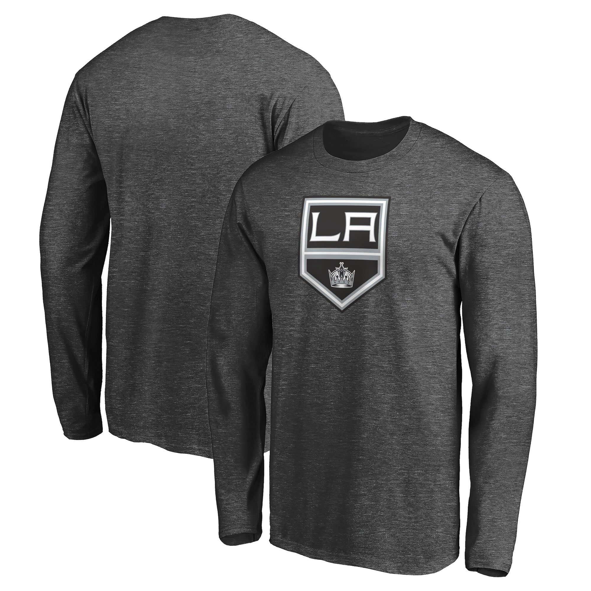 Men's Fanatics  Charcoal Los Angeles Kings Long Sleeve T-Shirt