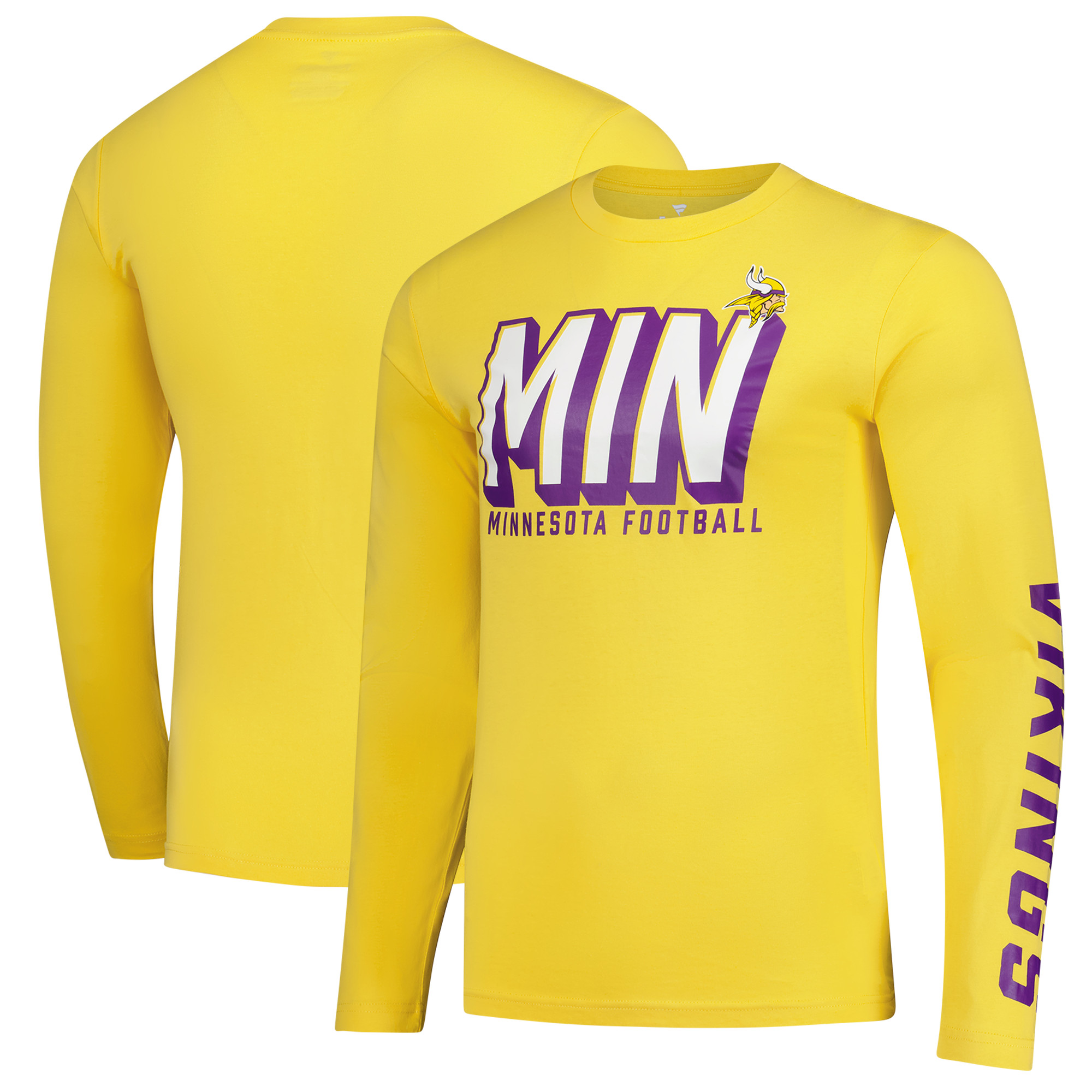 Men's Fanatics Gold Minnesota Vikings Long Sleeve T-Shirt