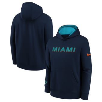 Youth Nike  Navy Miami Dolphins Rivalries Collection Club Hoodie