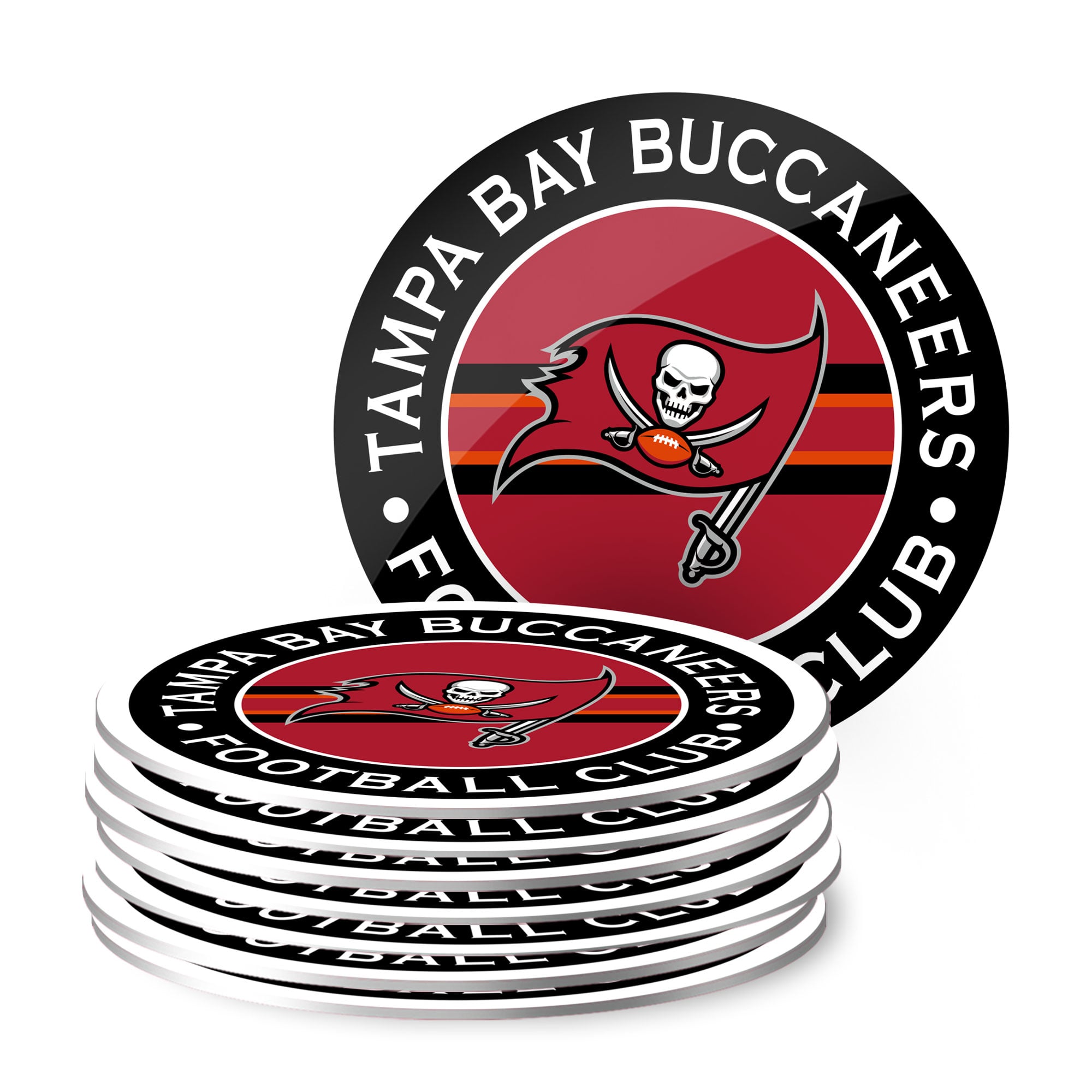 Tampa Bay Buccaneers Pack de 8 Posavasos