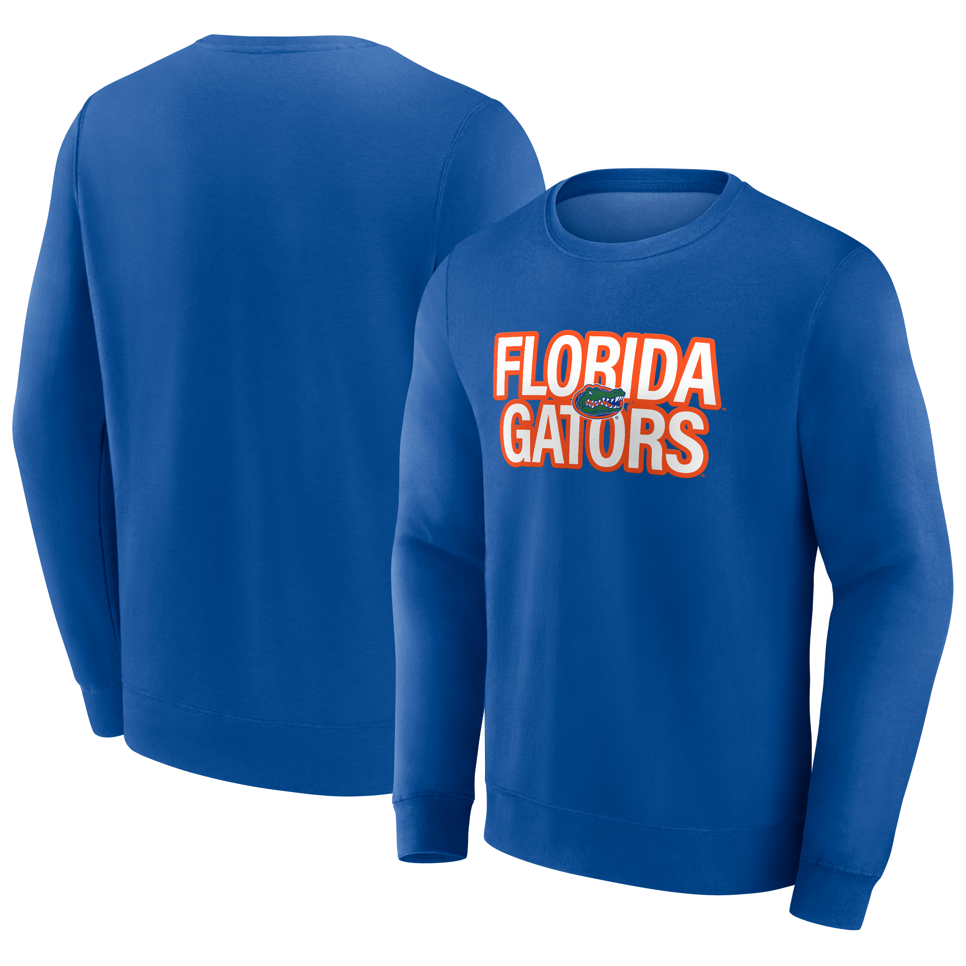 Men’s Royal Florida Gators Outside Outline Fleece Pullover Sweatshirt