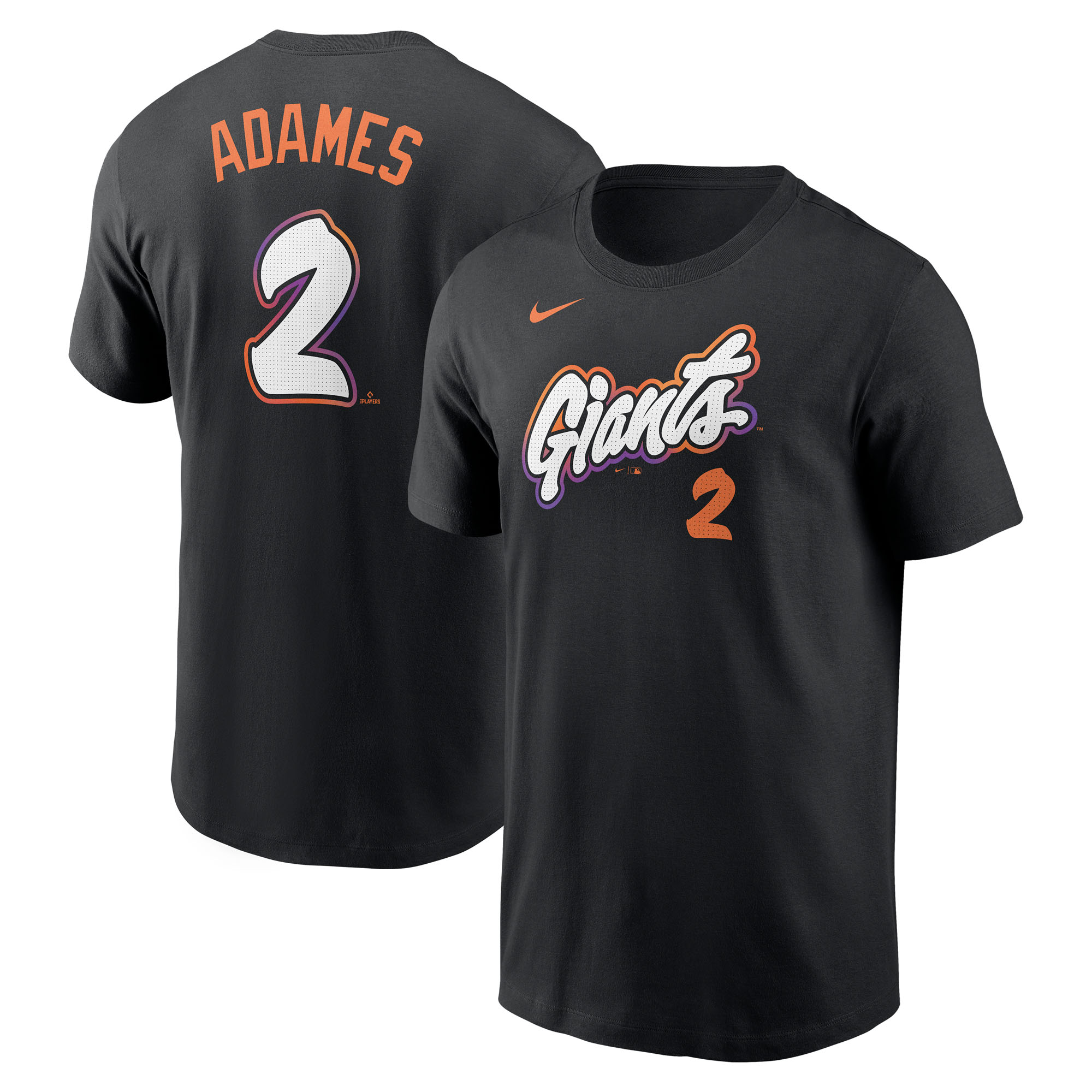 Men’s Nike Willy Adames Black San Francisco Giants 2025 City Connect Fuse Name & Number T-Shirt Men’s Nike Willy Adames Black San Francisco Giants 2025 City Connect Fuse Name & Number T-Shirt
