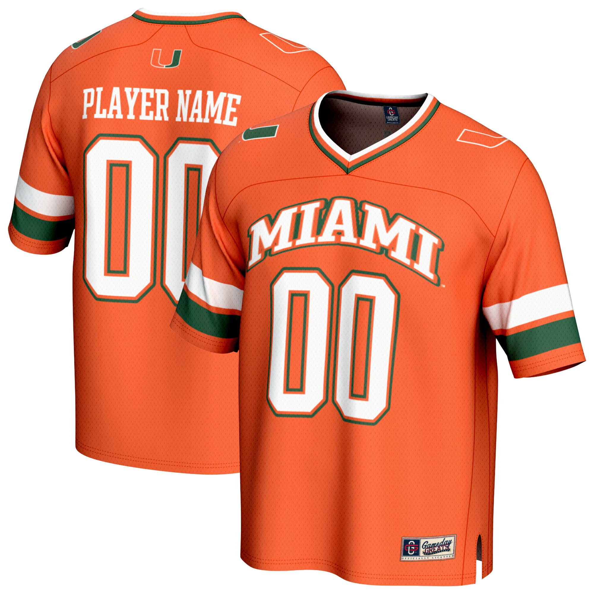 Youth GameDay Greats Orange Miami Hurricanes Lightweight Collegiate Football NIL Pick-A-Player Fashion Jersey Youth GameDay Greats Orange Miami Hurricanes Lightweight Collegiate Football NIL Pick-A-Player Fashion Jersey