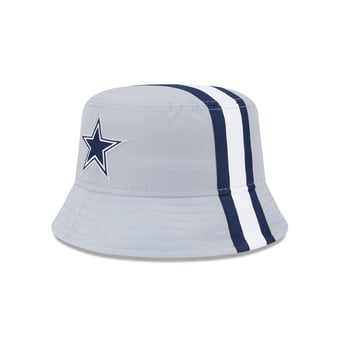 Men's New Era  Gray Dallas Cowboys Helmet Bucket Hat