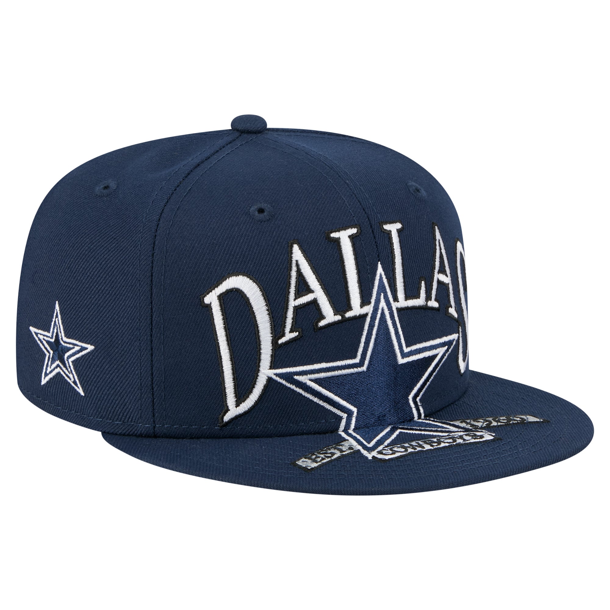 Men’s New Era Navy Dallas Cowboys Oversized 59FIFTY Fitted Hat Men’s New Era Navy Dallas Cowboys Oversized 59FIFTY Fitted Hat