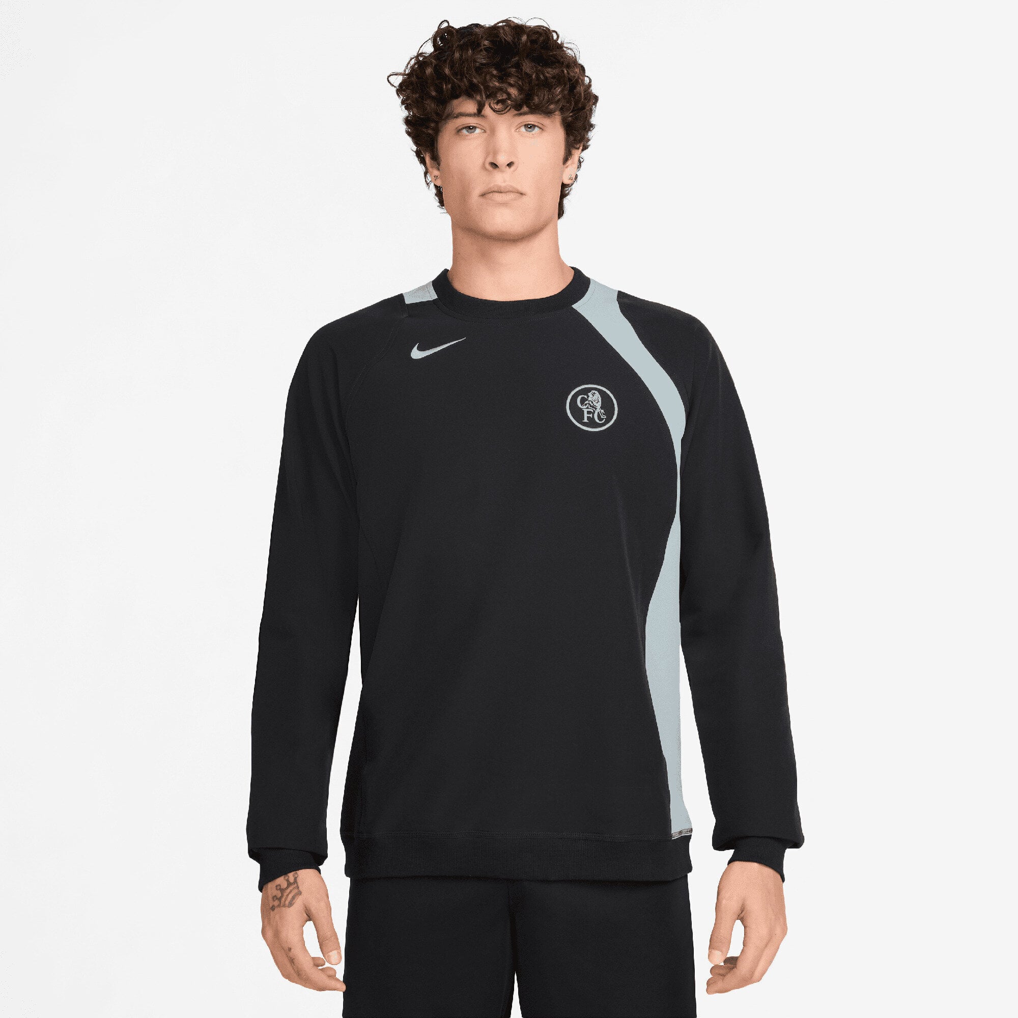 Sweat ras du cou Chelsea Nike T90 - Noir