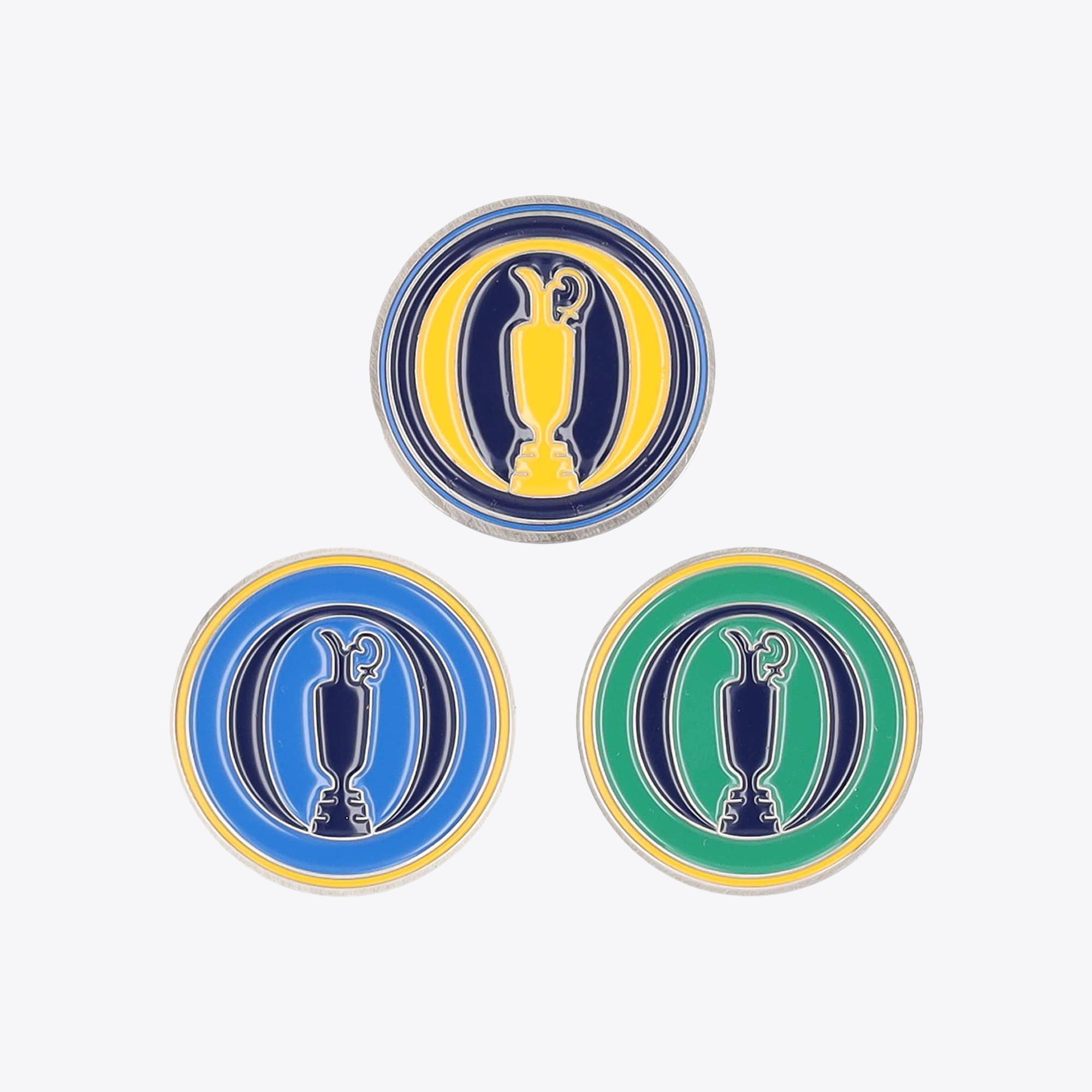 The Open 3pk Ball Markers - Tartan Mix