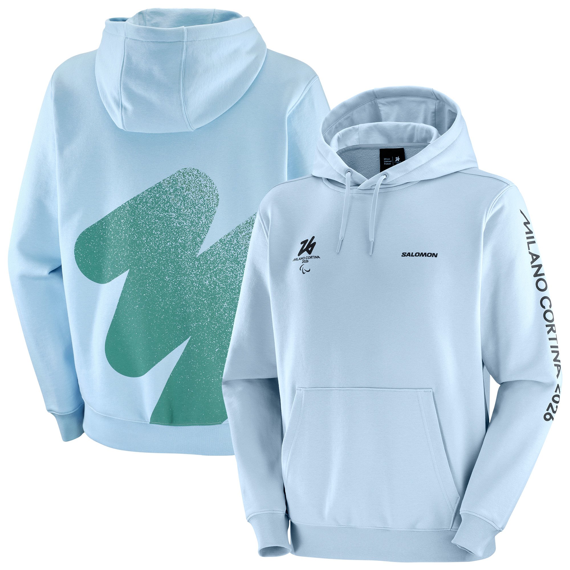 Milano Cortina 2026 Paralympics Salomon Logo Graphic Hoodie - Blu - Unisex