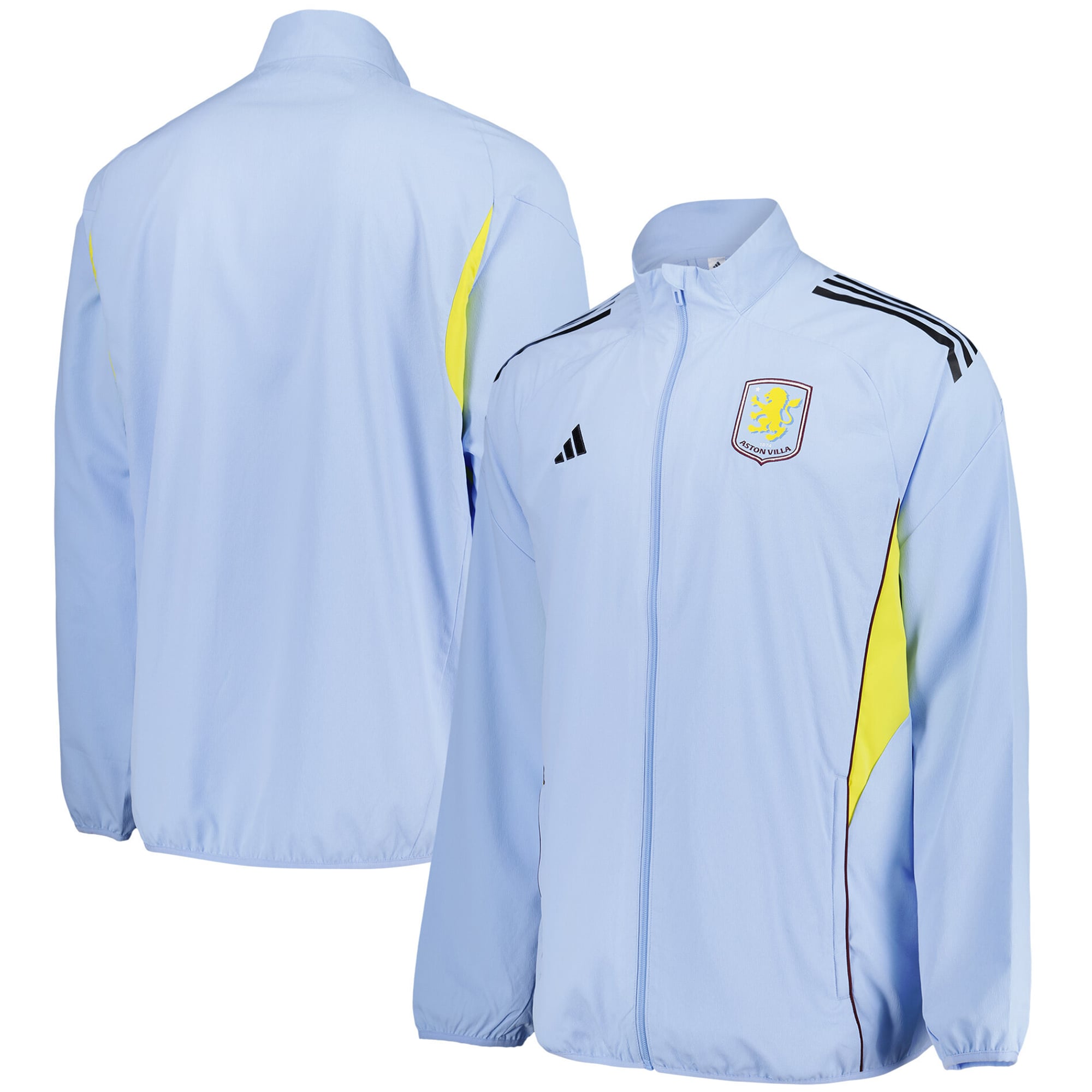 Aston Villa adidas Training Presentation Jacket – Light Blue