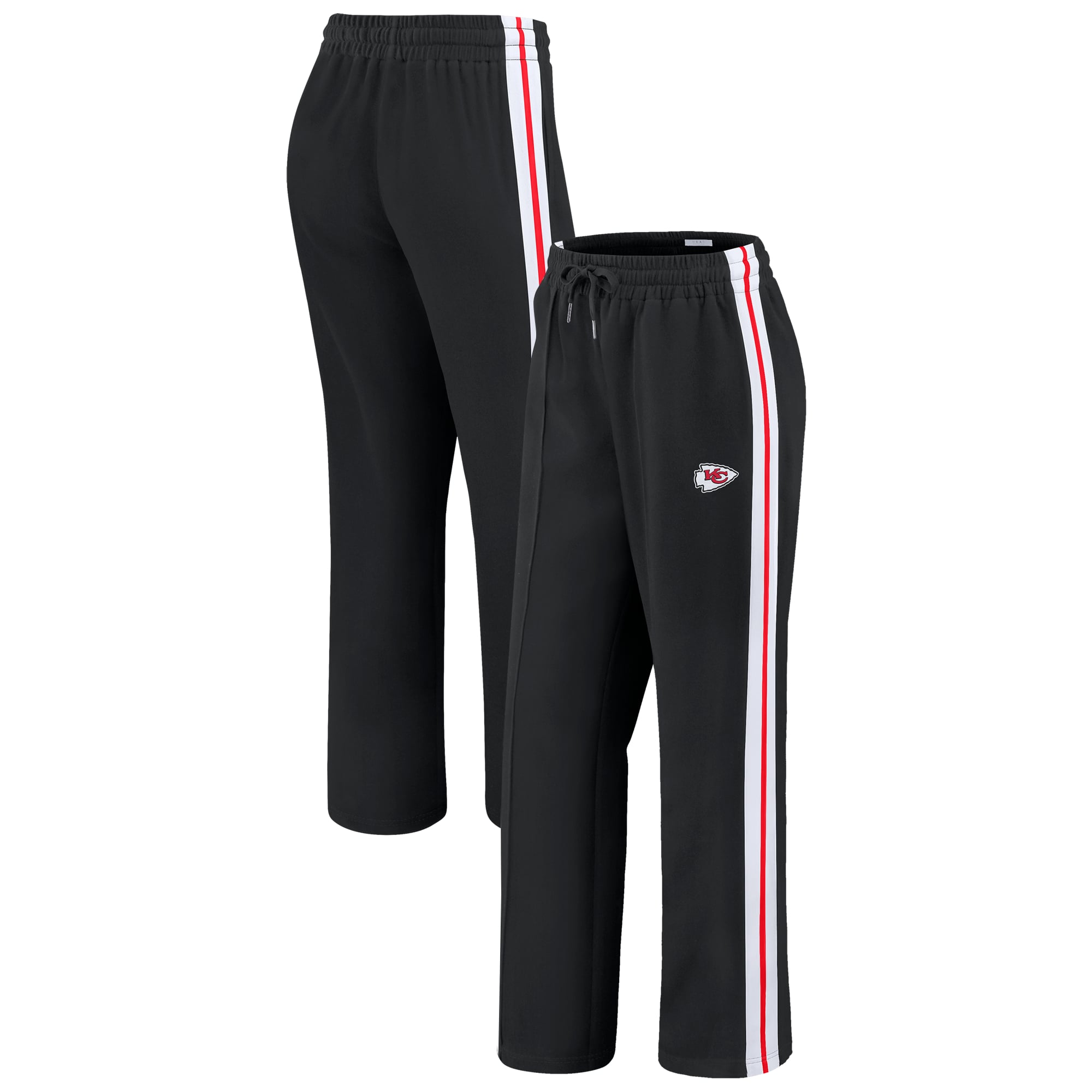 Pantaloni a gamba dritta color block dei Kansas City Chiefs da donna WEAR di Erin Andrews