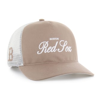 Men's '47  Brown Boston Red Sox Foundational Mesh Hitch Adjustable Hat