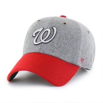 Men's '47  Gray Washington Nationals Golden Age Wool Clean Up Adjustable Hat