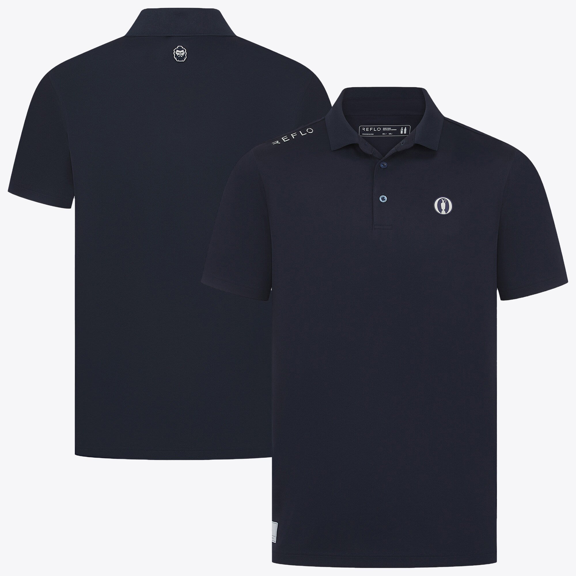 Polo The 153rd Open Royal Portrush Reflo Where Giants Play - Blu Navy