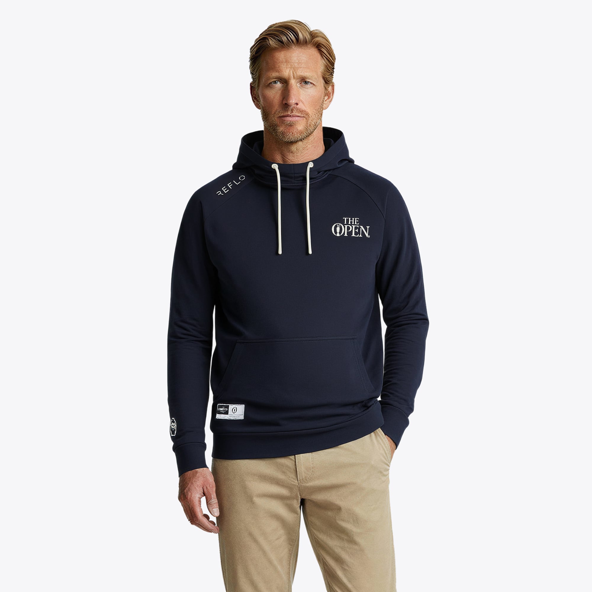Felpa con cappuccio The Open Reflo Where Giants Play - Blu Navy