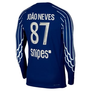 Maillot Fourth Match PSG Jordan Dri-FIT ADV 24/25 - Manches longues - Enfant avec flocage João Neves 87, vue 4