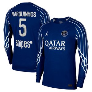 Maillot Fourth Match PSG Jordan Dri-FIT ADV 24/25 - Manches longues - Enfant avec flocage Marquinhos 5, vue 2