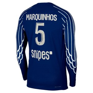 Maillot Fourth Match PSG Jordan Dri-FIT ADV 24/25 - Manches longues - Enfant avec flocage Marquinhos 5, vue 4